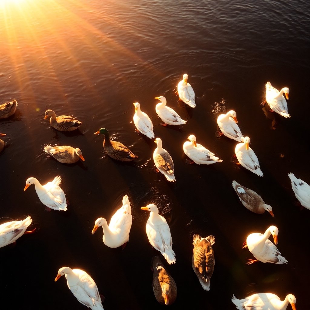 image of ducks and geese 