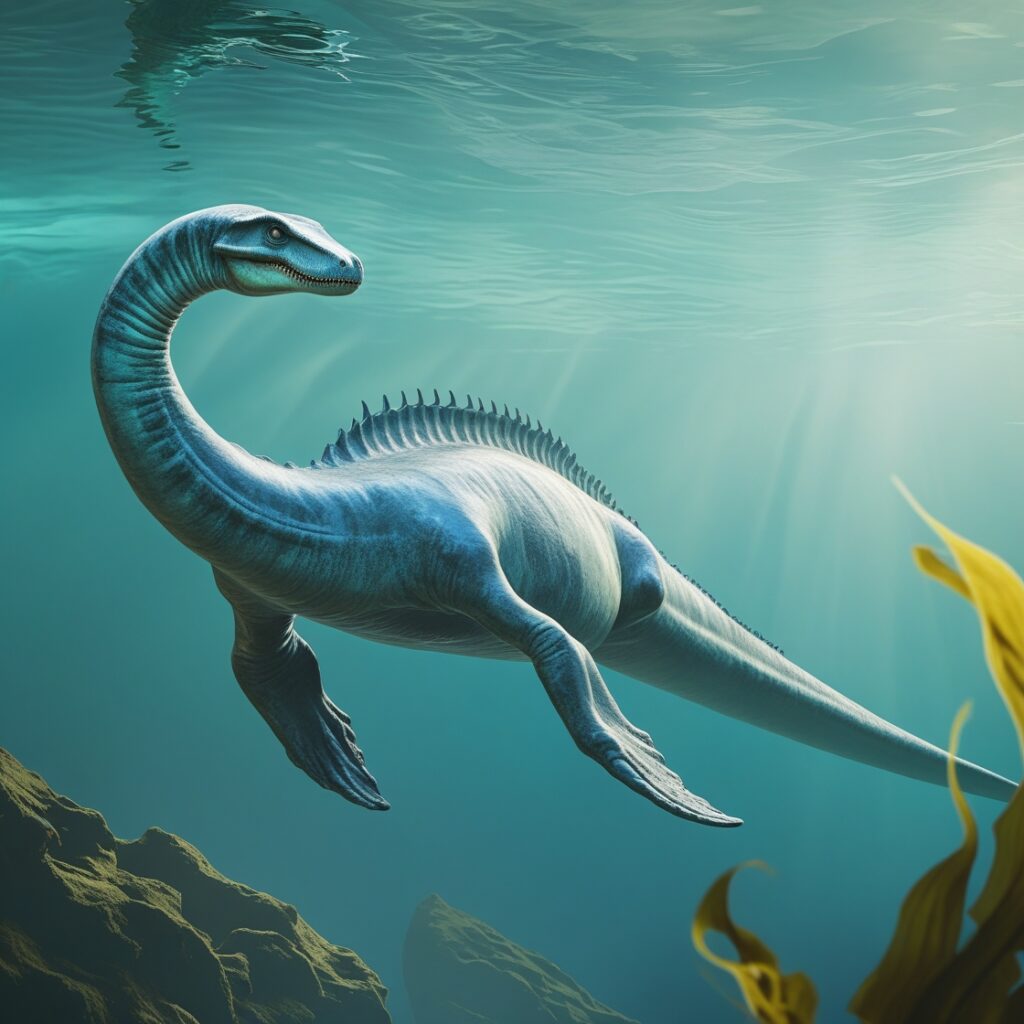 Plesiosaur Inside water 